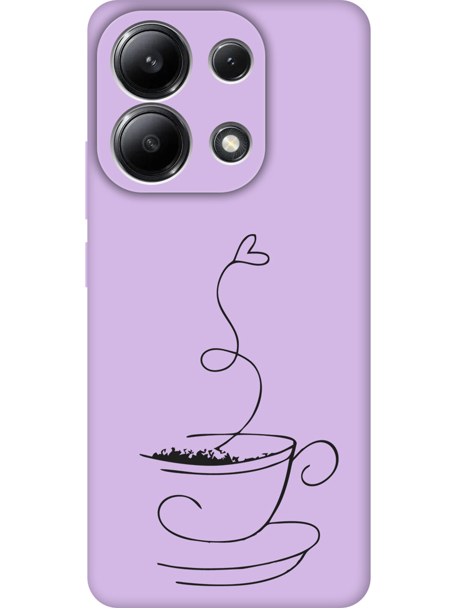 

Силиконовый чехол на Xiaomi Redmi Note 13 4G с принтом "Кружечка кофе" матовый сиреневый, Фиолетовый;прозрачный;серый;черный, 782622861