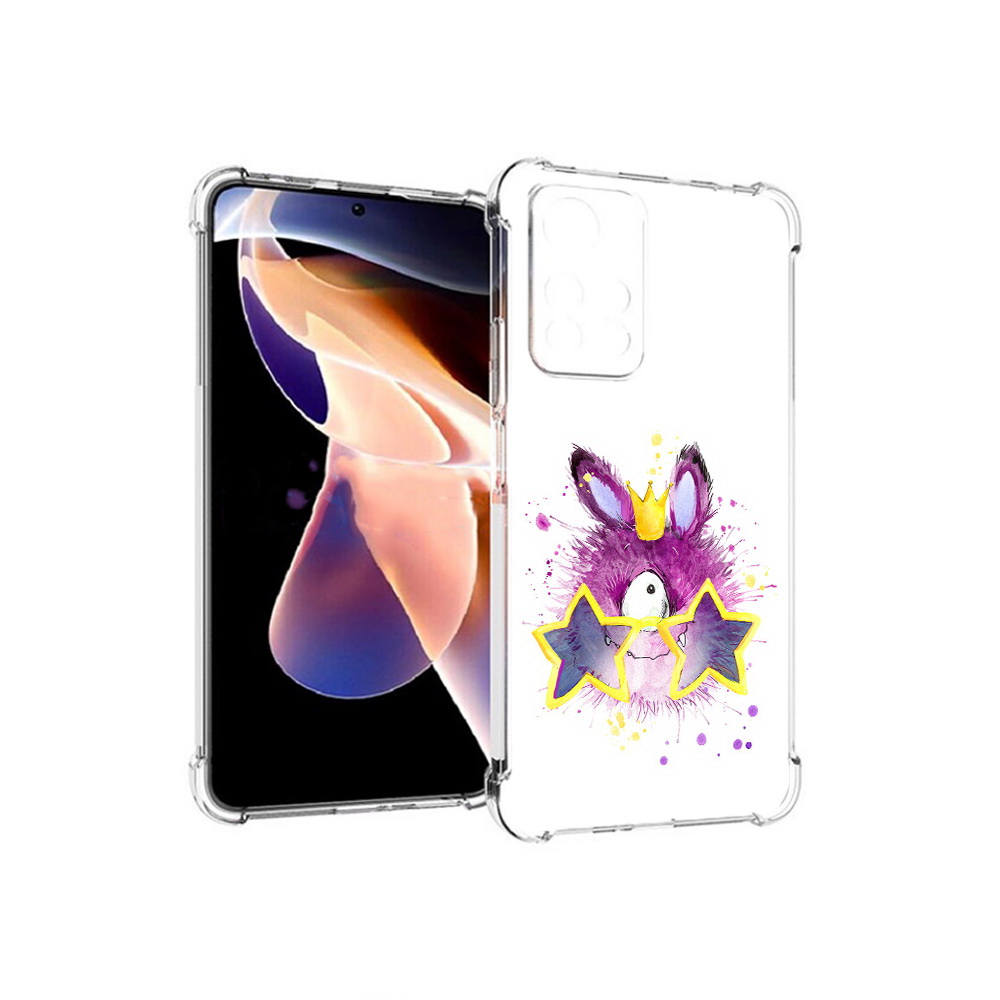 

Чехол MyPads Tocco для Xiaomi Redmi Note 11 Pro Шуршуля (PT224811.282.202), Прозрачный, Tocco