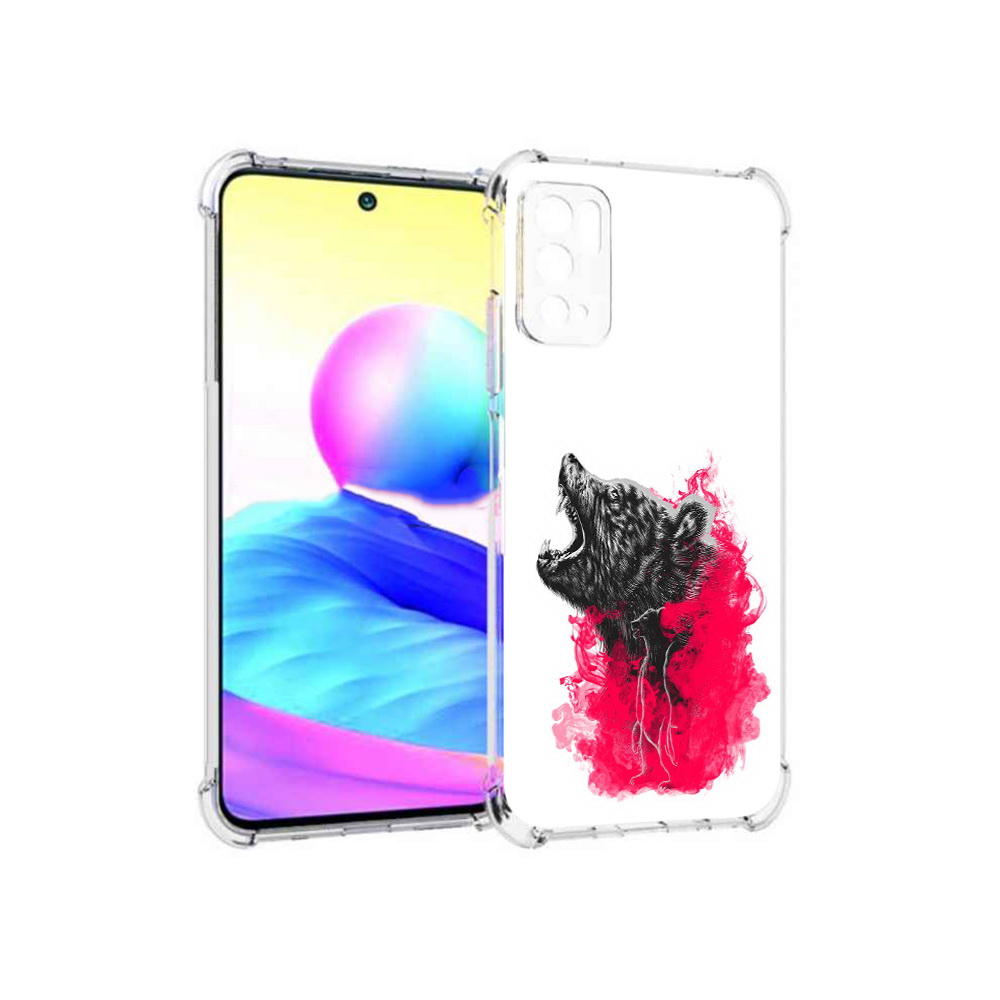 

Чехол MyPads Tocco для Xiaomi Poco M3 Pro медведь в дымке, Прозрачный, Tocco
