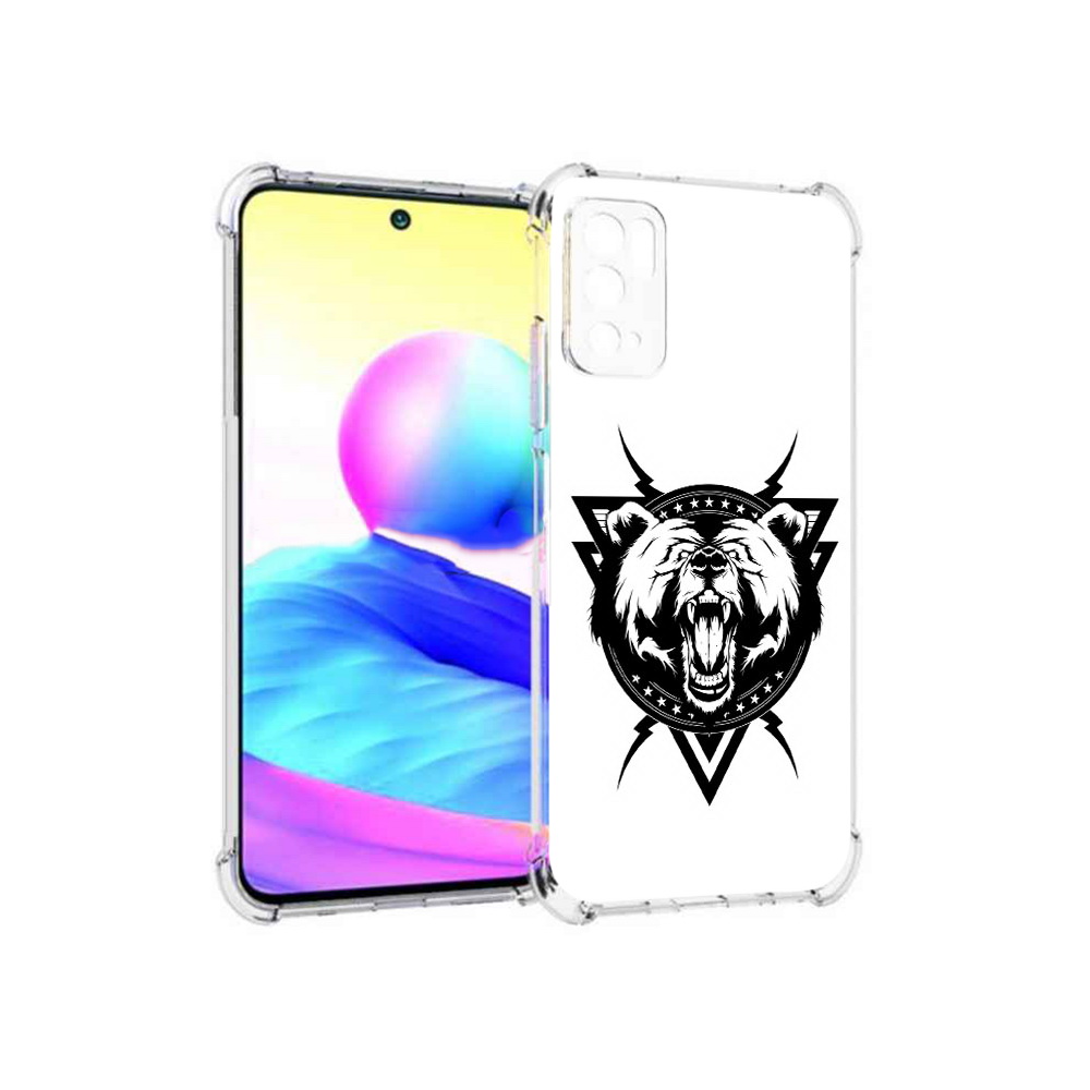 

Чехол MyPads Tocco для Xiaomi Poco M3 Pro медведь в треугольнике, Прозрачный, Tocco