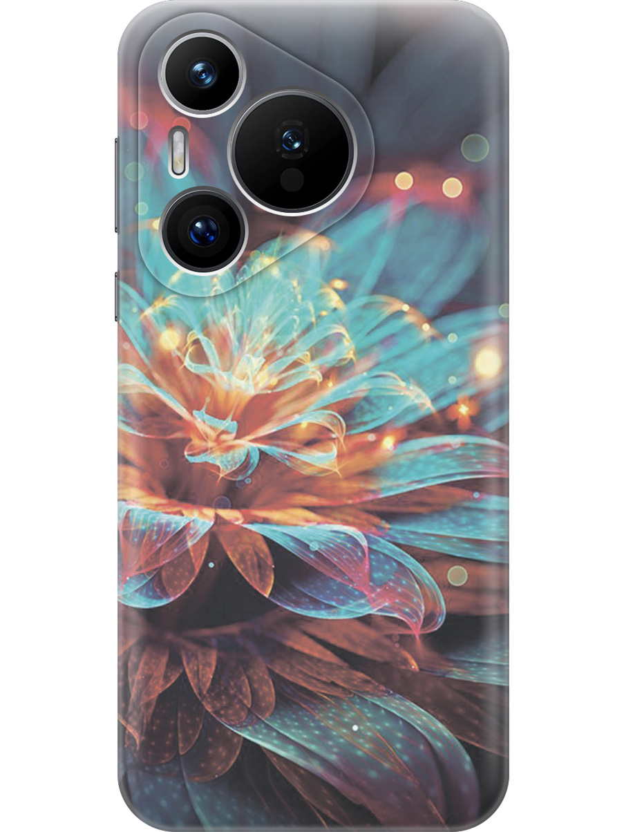 

Силиконовый чехол на Huawei Pura 70 с принтом "Магический цветок", Прозрачный;голубой;красный;черный, 782624622
