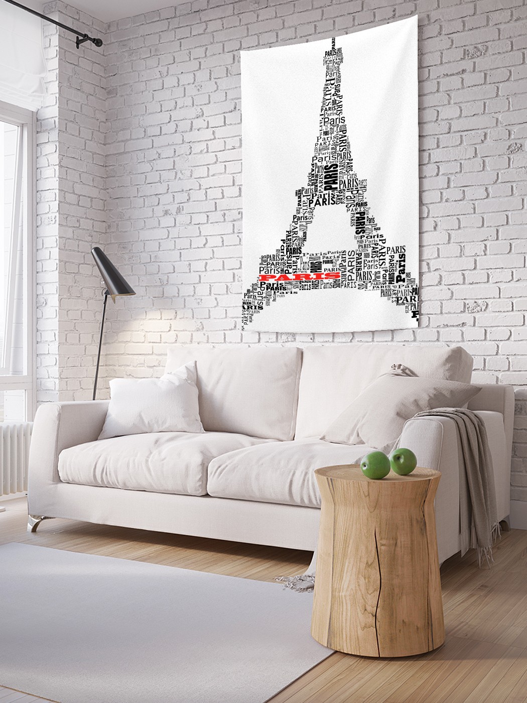 

Вертикальное фотопанно на стену JoyArty Париж в форме башни 150x200 см, Париж в форме башни