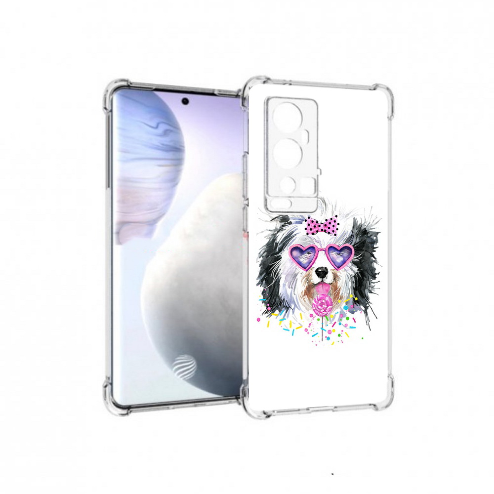 

Чехол MyPads Tocco для Vivo X60 Pro Plus пушистик, Прозрачный, Tocco