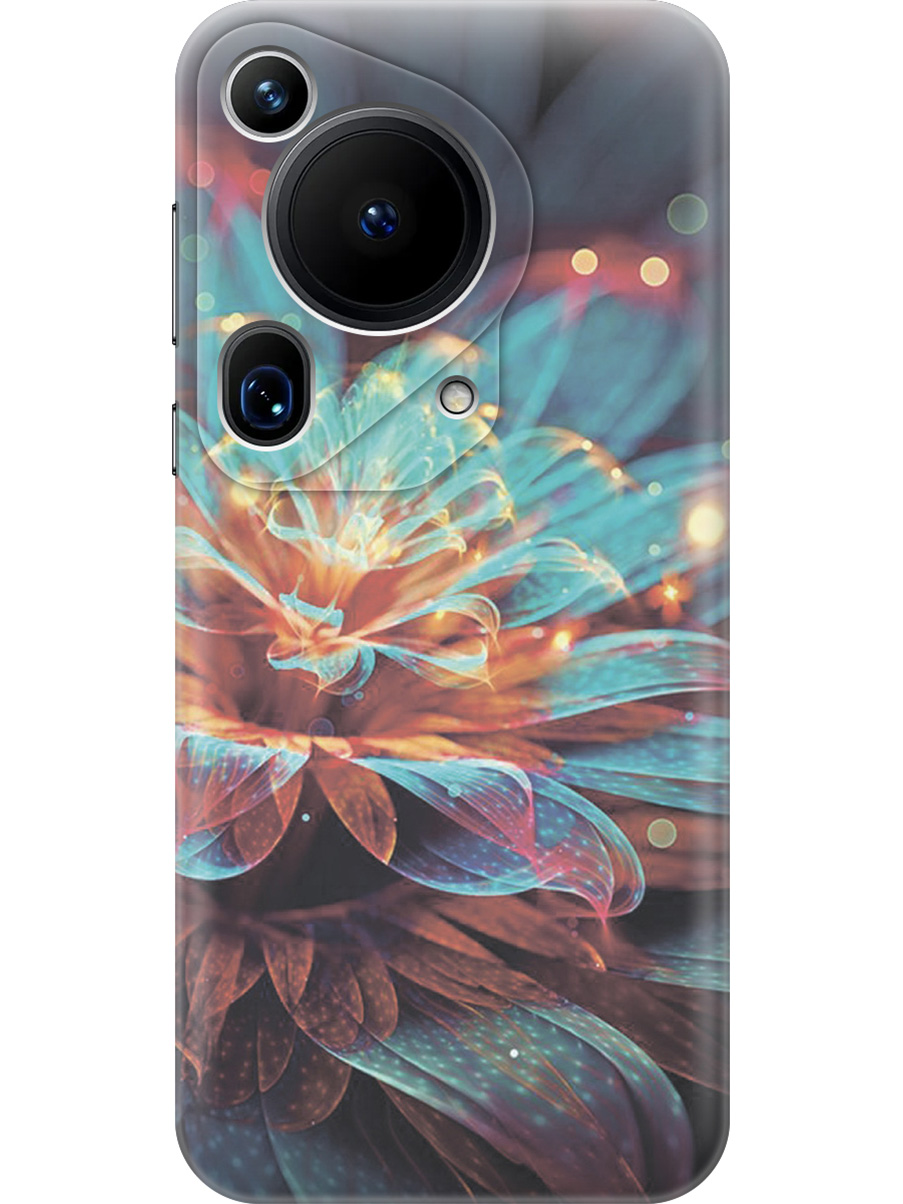 

Силиконовый чехол на Huawei Pura 70 Ultra с принтом "Магический цветок", Прозрачный;голубой;красный;черный, 782625822