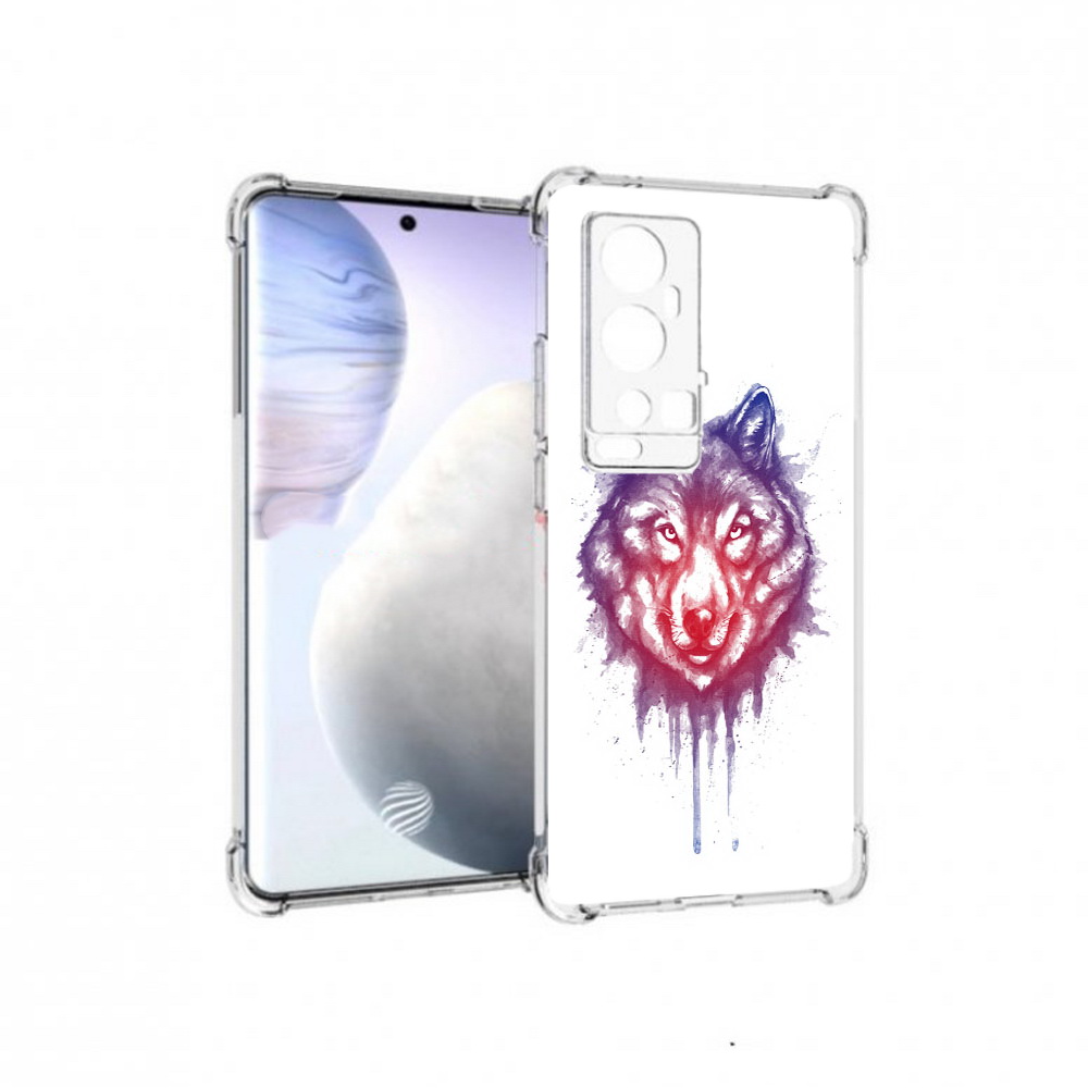 

Чехол MyPads Tocco для Vivo X60 Pro Plus пушистый волк, Прозрачный, Tocco