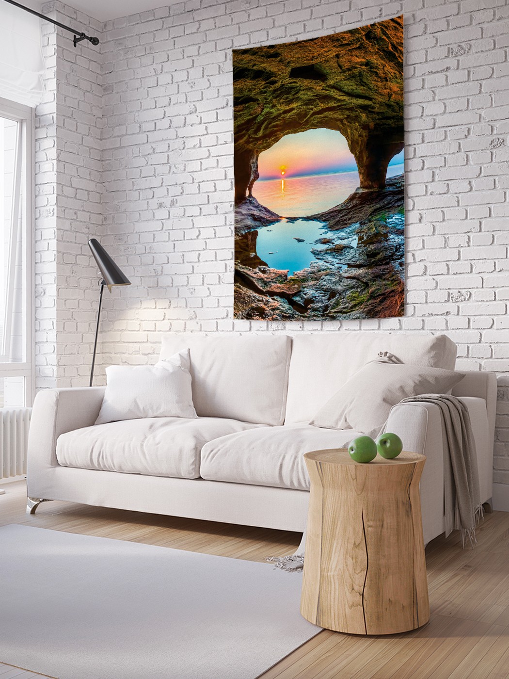 

Вертикальное фотопанно на стену JoyArty Пещерная архитектура 150x200 см, Пещерная архитектура