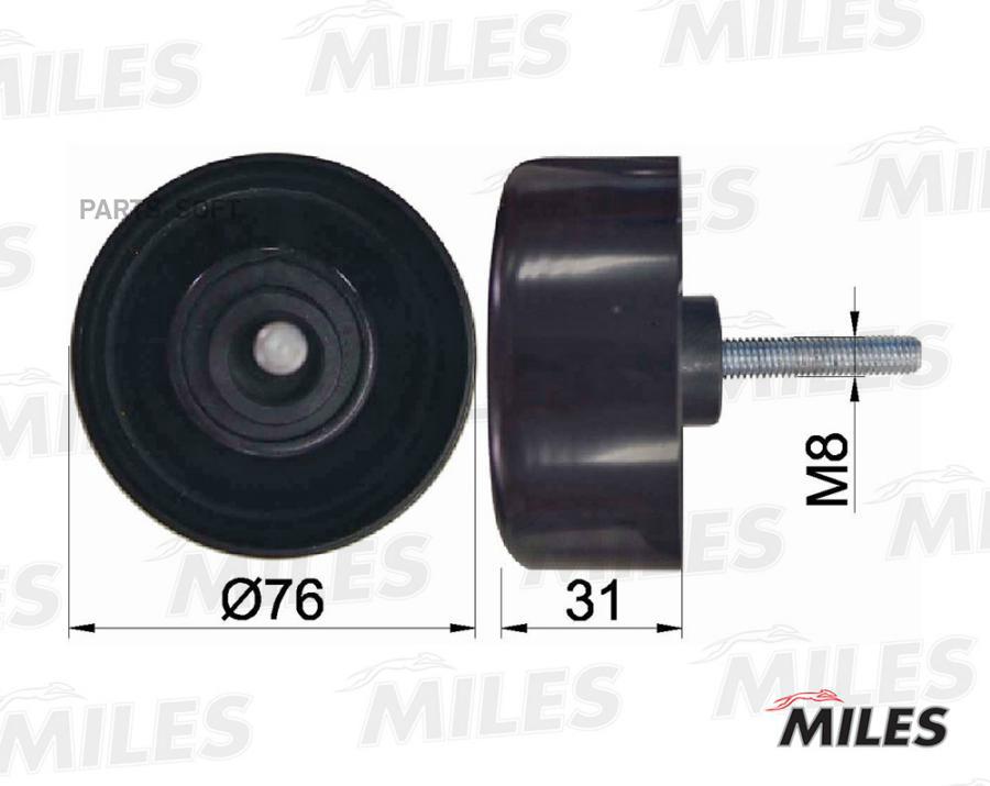 

Ролик ремня приводного FORD MONDEO III 1.8/2.0/MONDEO IV 2.3 (INA 532065110) AG03045