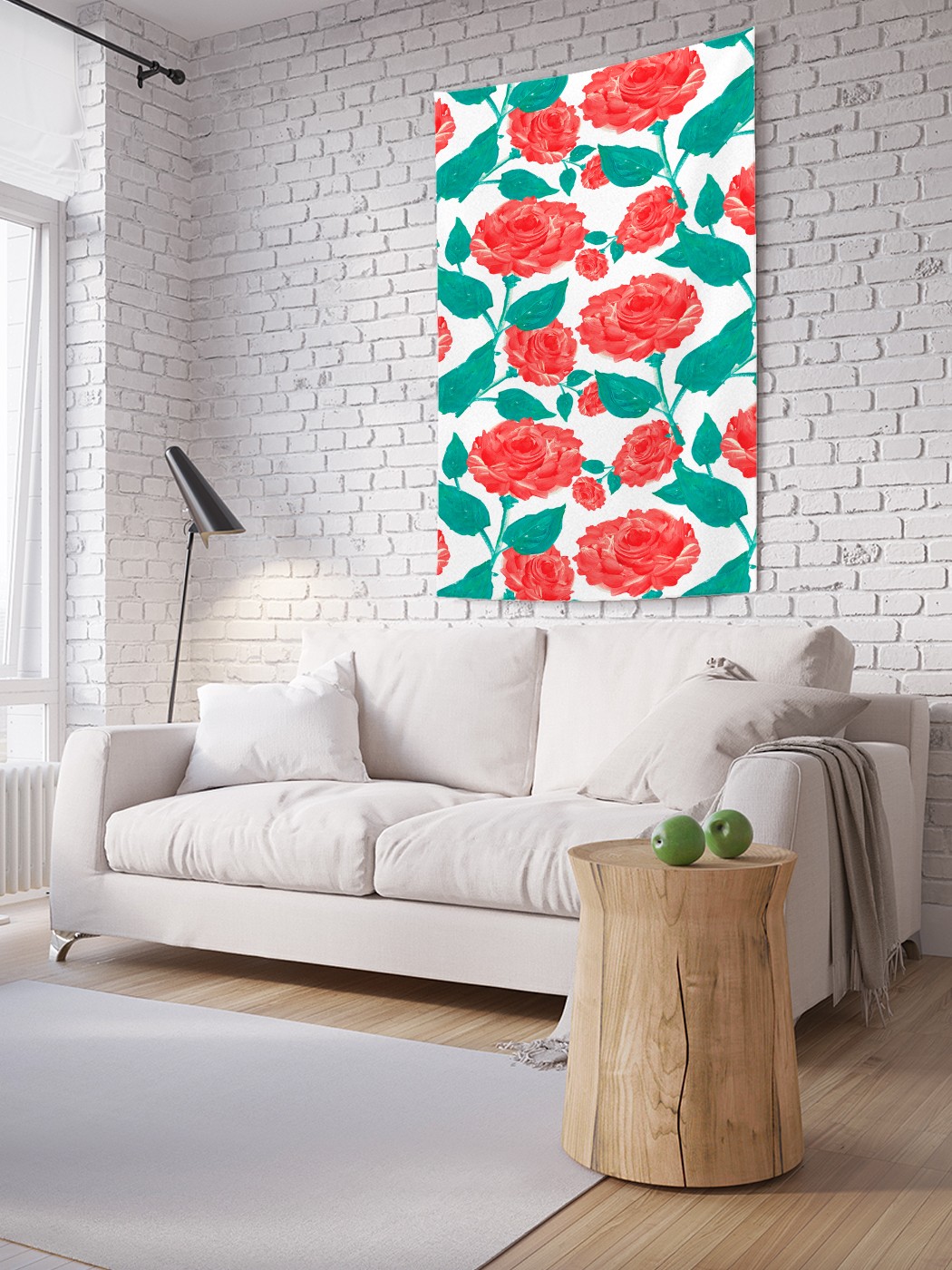 

Вертикальное фотопанно на стену JoyArty Фантазия из роз 150x200 см, Фантазия из роз
