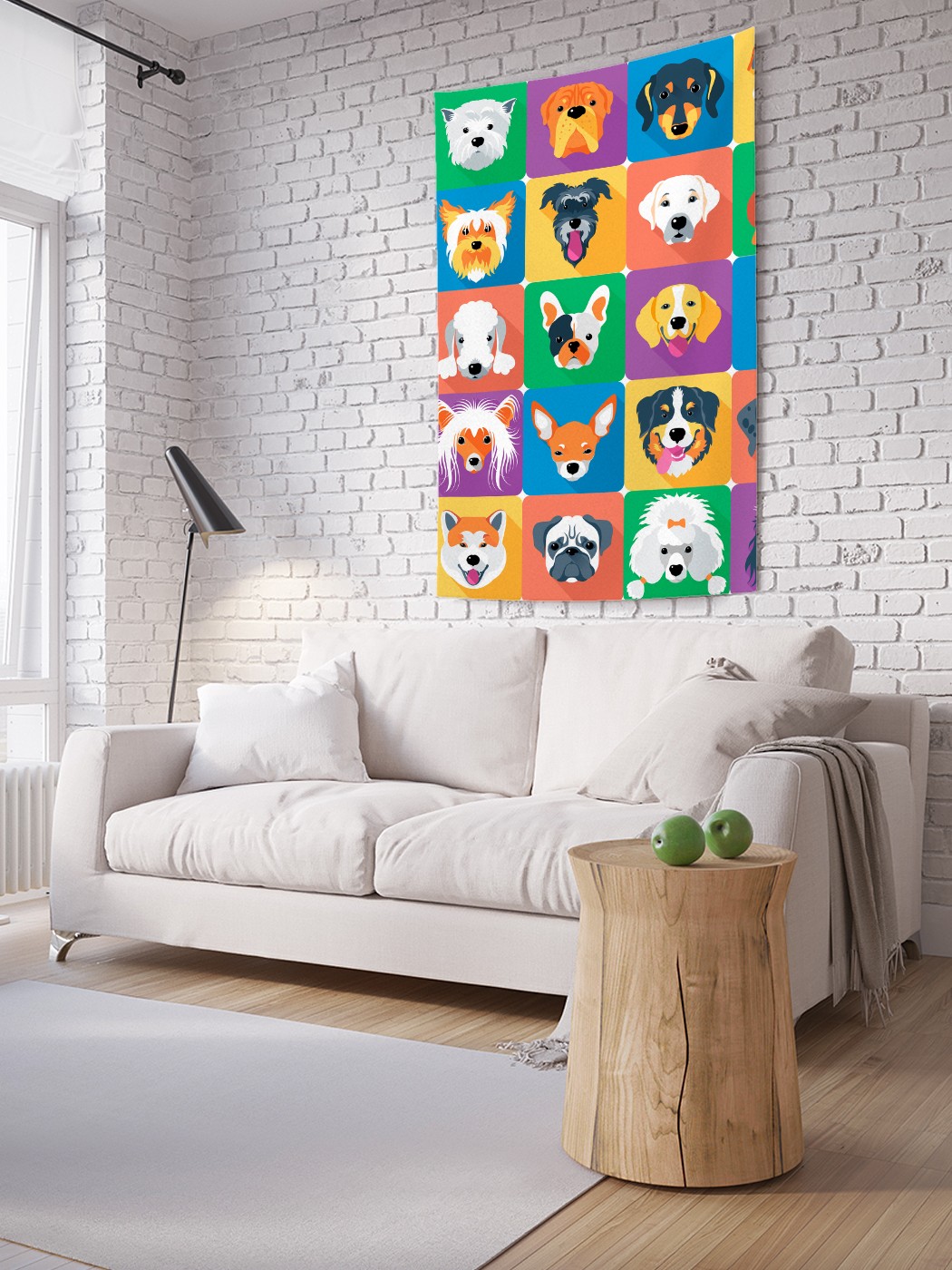 

Вертикальное фотопанно на стену JoyArty Лающие друзья 150x200 см, Лающие друзья