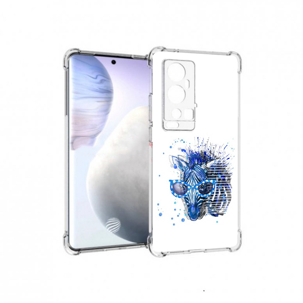 

Чехол MyPads Tocco для Vivo X60 Pro Plus расплывчатая зебра, Прозрачный, Tocco