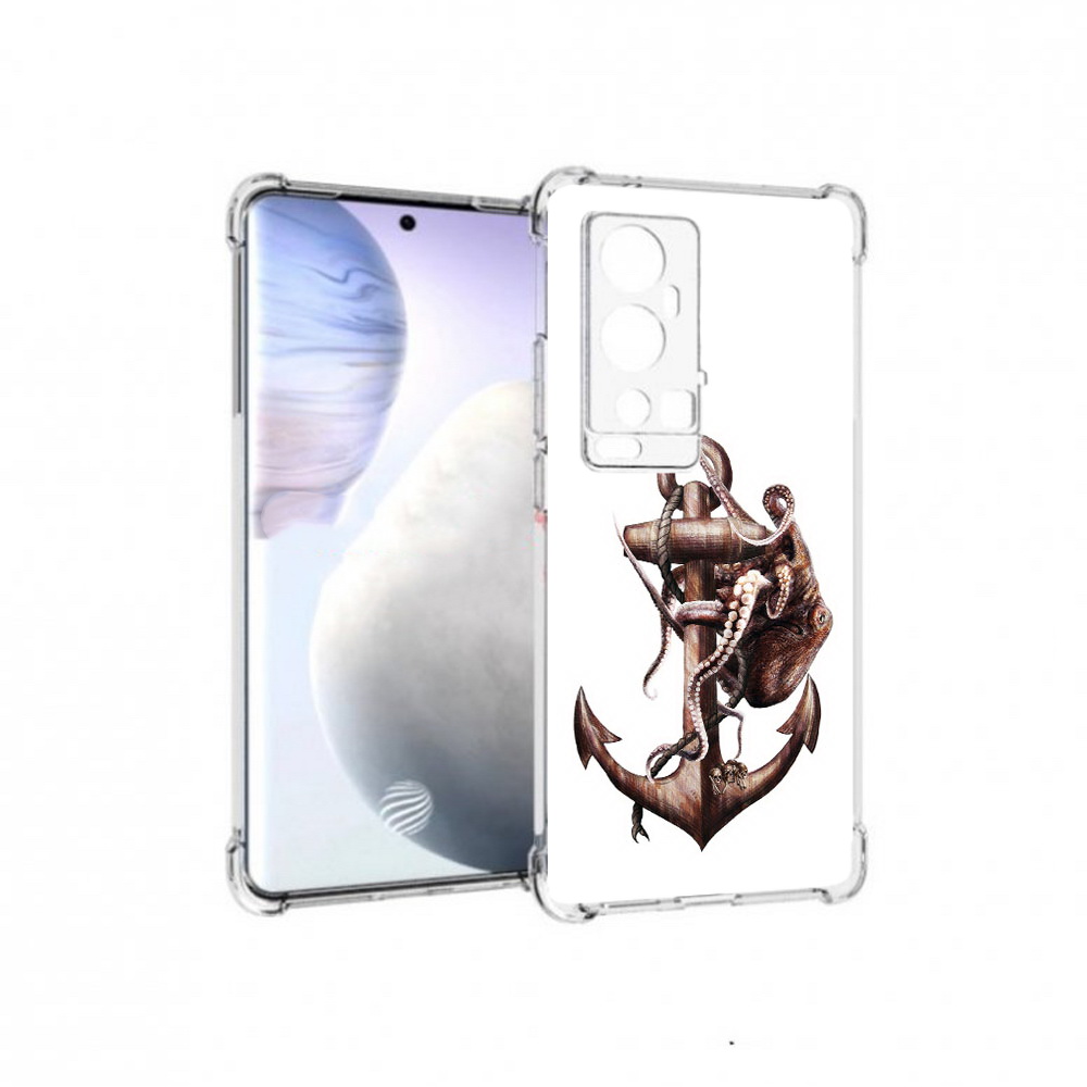 

Чехол MyPads Tocco для Vivo X60 Pro Plus ржавый якорь, Прозрачный, Tocco
