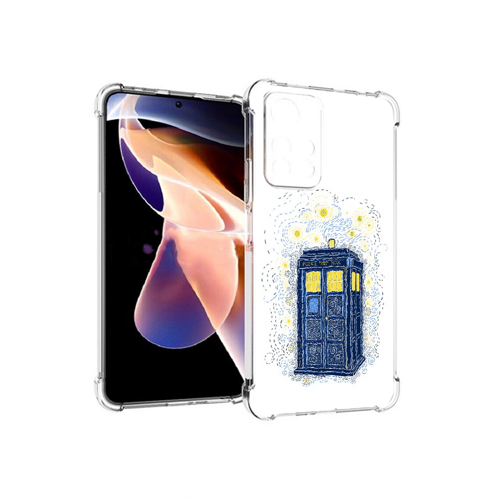 

Чехол MyPads Tocco для Xiaomi Redmi Note 11 Pro будка рисунок (PT224811.282.249), Прозрачный, Tocco