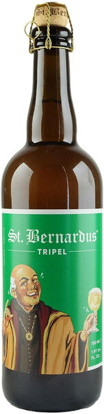 Пиво St. Bernardus Tripel 8% 0,75 л Бельгия красное