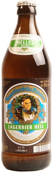 

Пиво Augustiner Lagerbier Hell 5,2% 0,5 л, Светлое