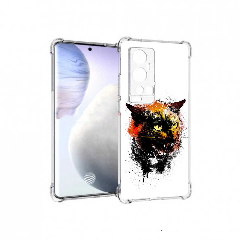 

Чехол MyPads Tocco для Vivo X60 Pro Plus сиамский кот, Прозрачный, Tocco