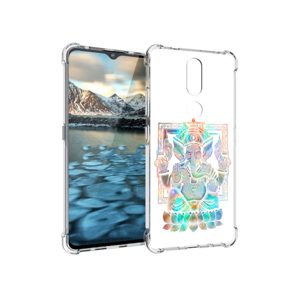 

Чехол MyPads Tocco для Nokia 2.4 умный слон (PT227049.107.654), Прозрачный, Tocco