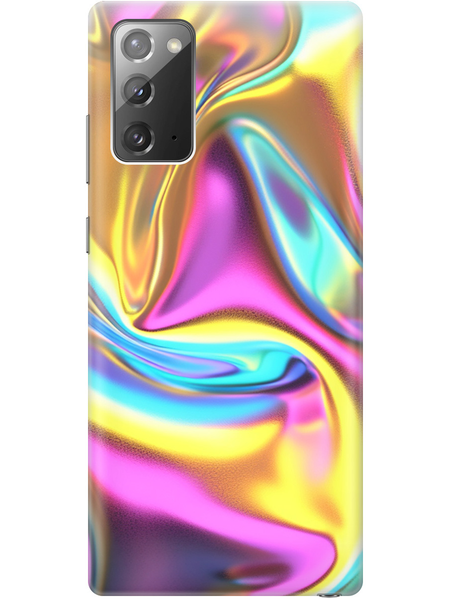 

Силиконовый чехол на Samsung Galaxy Note 20 с принтом "Ультрафиолетовая абстракция", Прозрачный;желтый;фиолетовый, 723276331