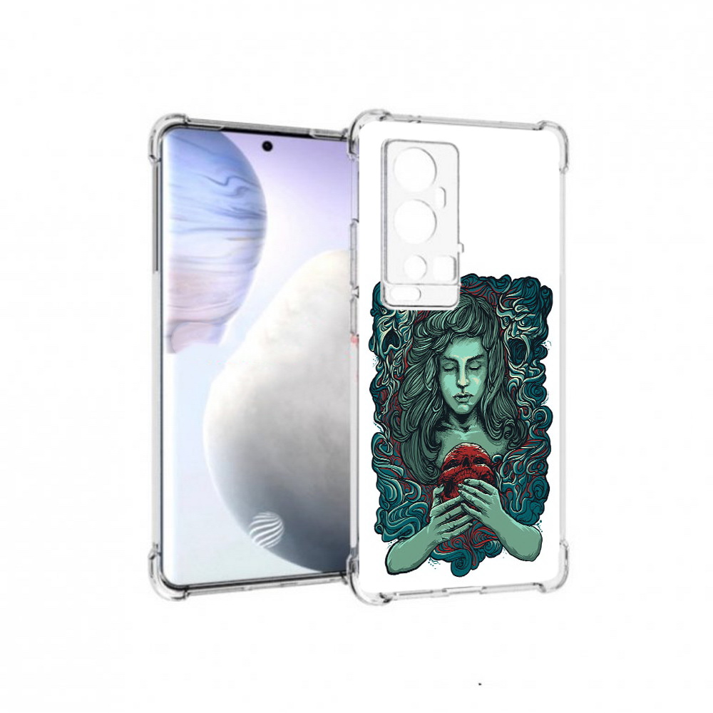 

Чехол MyPads Tocco для Vivo X60 Pro Plus спящая девушка, Прозрачный, Tocco