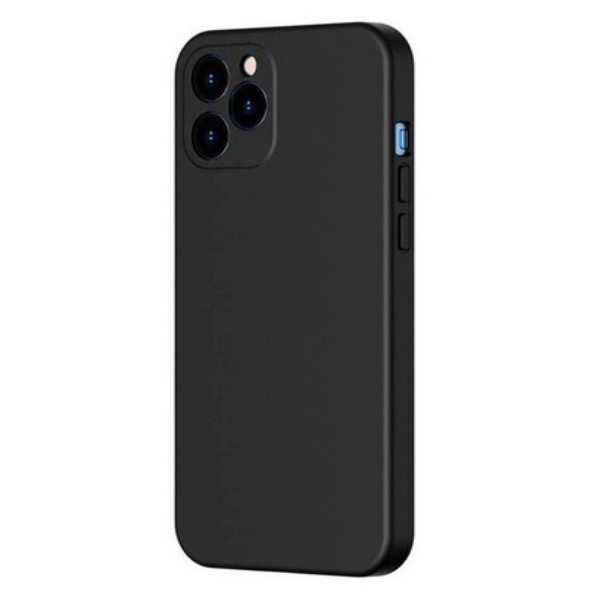 фото Чехол для iphone 12 pro baseus silicone case с защитой камеры black