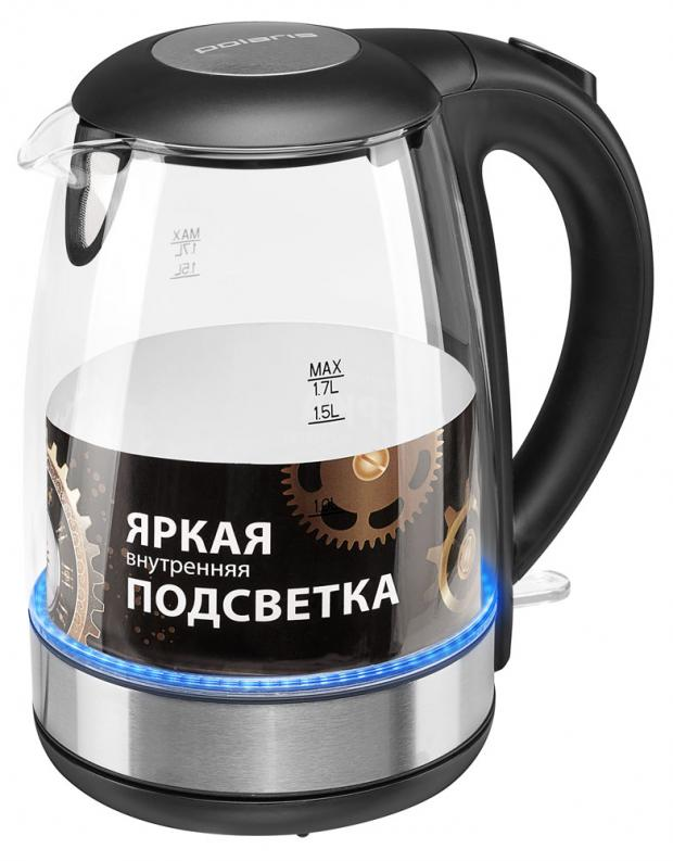 фото Чайник электроческий polaris pwk 1700 black/silver