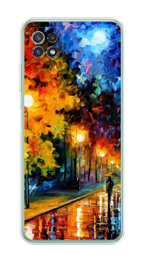 

Чехол на Samsung Galaxy A22s 5G "Безлюдная улочка", Оранжевый;желтый;синий, 2104250-1