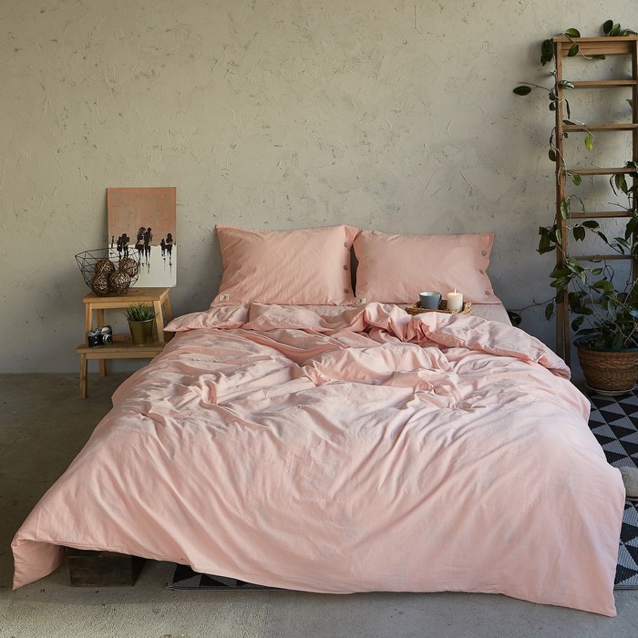 

Постельное бельё «Этель» 1.5 сп, размер 155х210 см, 160х240 см, 50х70 см-2шт, Этель: Жатый хлопок