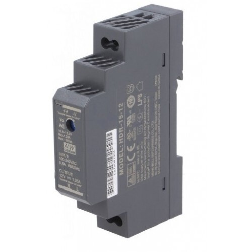 Блок питания MW HDR-15-12 15W 12V 1.25A на дин рейку 600022642256