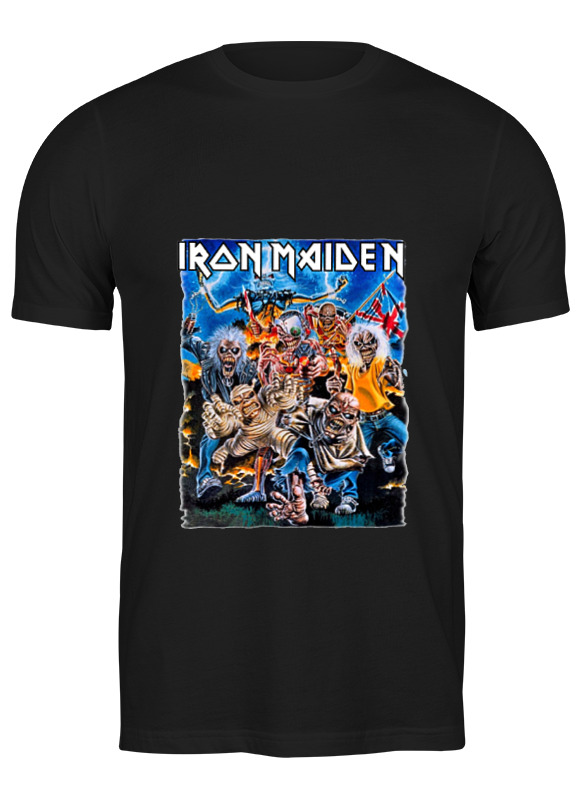 

Футболка мужская Printio Iron maiden band черная M, Черный, Iron maiden band