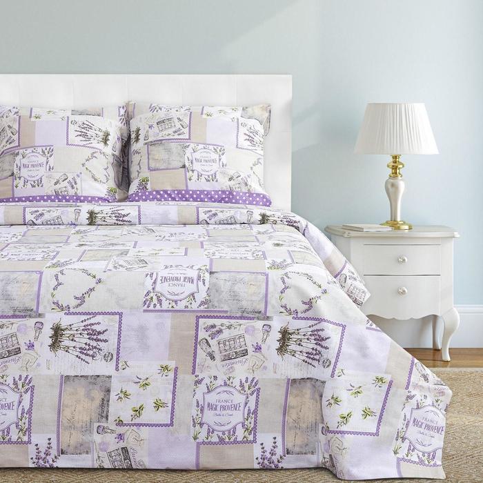 

Постельное бельё «Этель» 2 сп. Лаванда 175215 см, 200220 см, 7070 см - 2 шт., 100% хл,