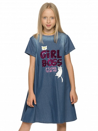 Платье для девочек Pelican GGDT4220 цв. синий р. 128