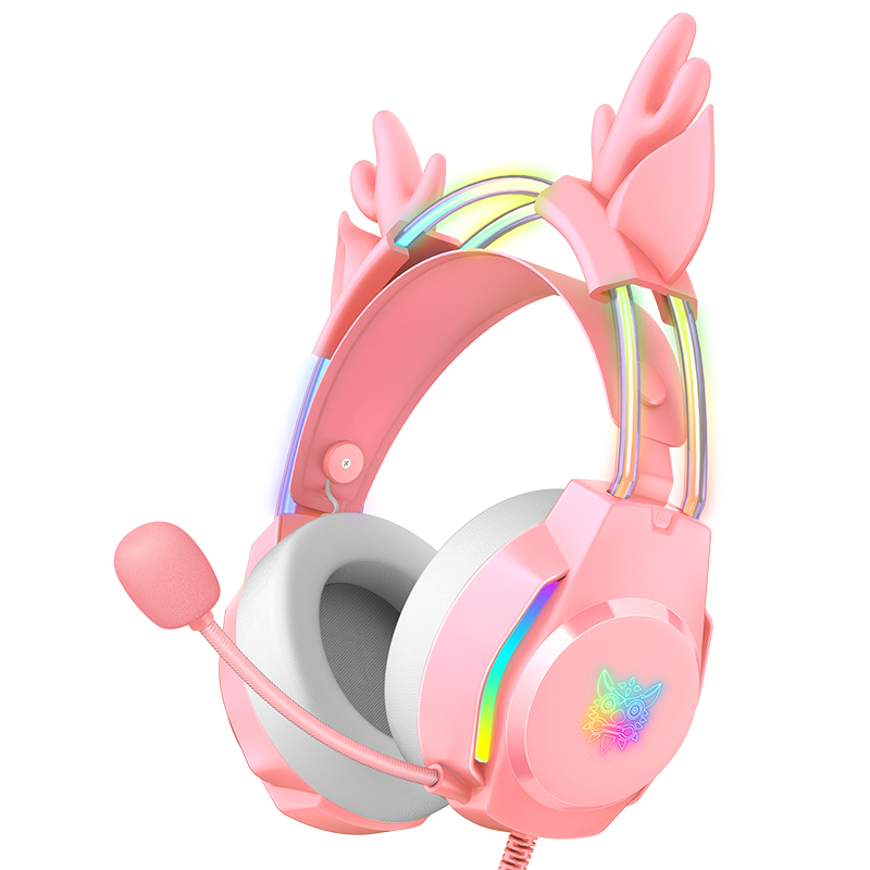 

Наушники для компьютера Onikuma X26 Pink Deer RGB, X26