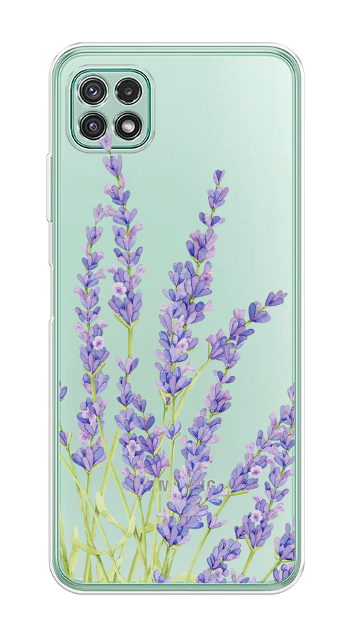 

Чехол на Samsung Galaxy A22s 5G "Лавандовые стебли", Фиолетовый;зеленый, 2104250-1