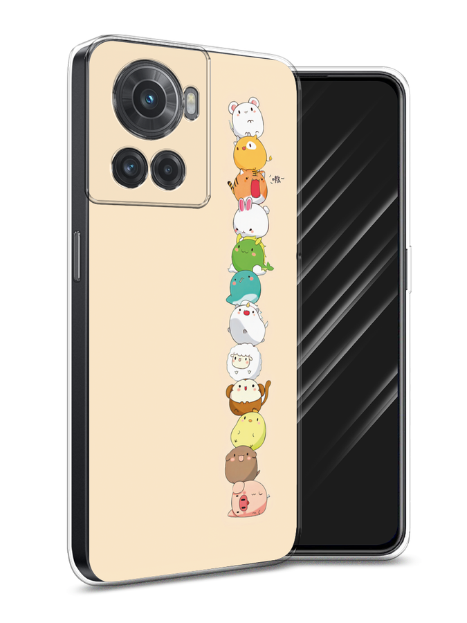 

Чехол Awog на OnePlus 10R / ВанПлас 10R "Питомцы Чиби", Разноцветный, 152950-2