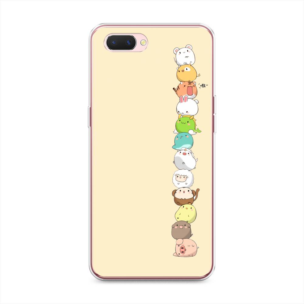 

Чехол Awog на Oppo A3s "Питомцы Чиби", Разноцветный, 252050-2