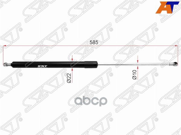 

SAT ST-701829331F Амортизатор багажника VW TRANSPORTER IV 92-, FORD TRANSIT I 94- 1шт