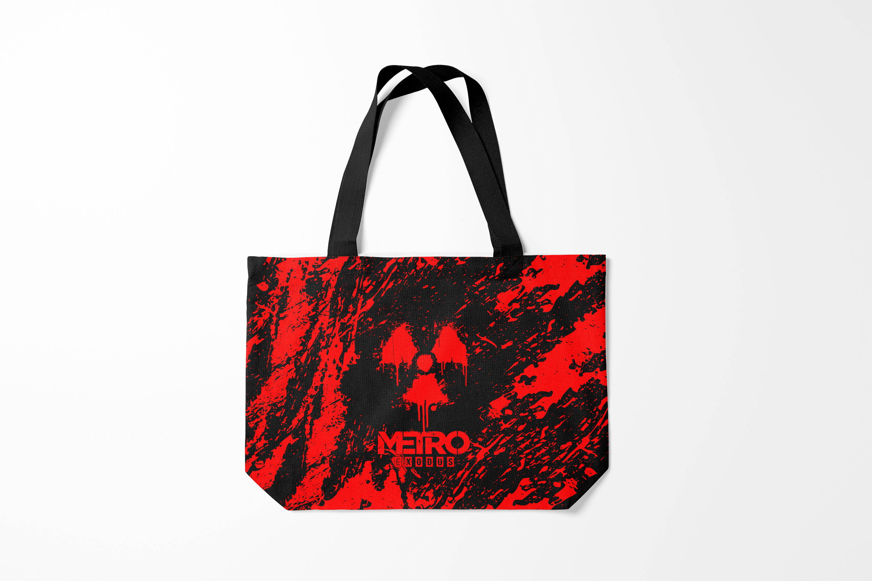 

Сумка шoппер унисекс Burnettie Metro Exodus, черный; красный, Metro Exodus