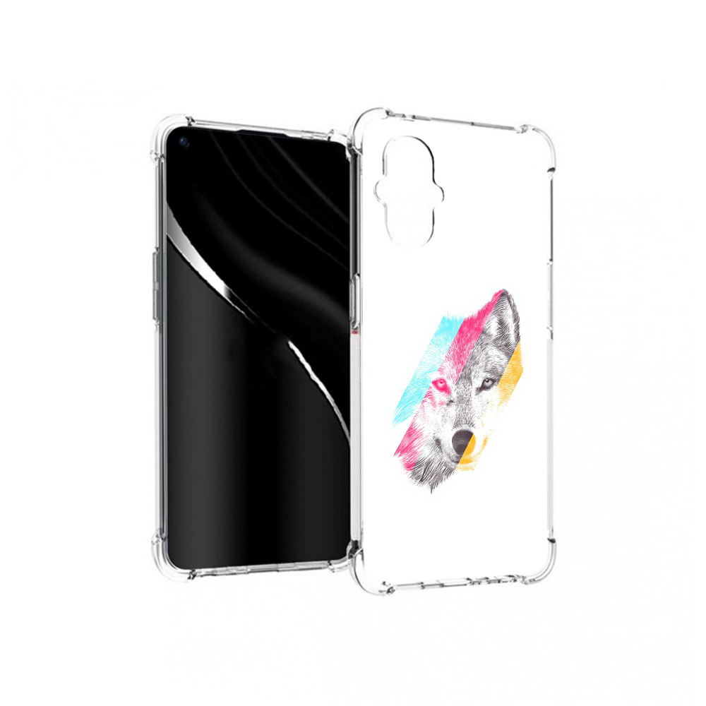 

Чехол MyPads Tocco для OnePlus Nord N20 5G волк градиент (PT227047.135.268), Прозрачный, Tocco