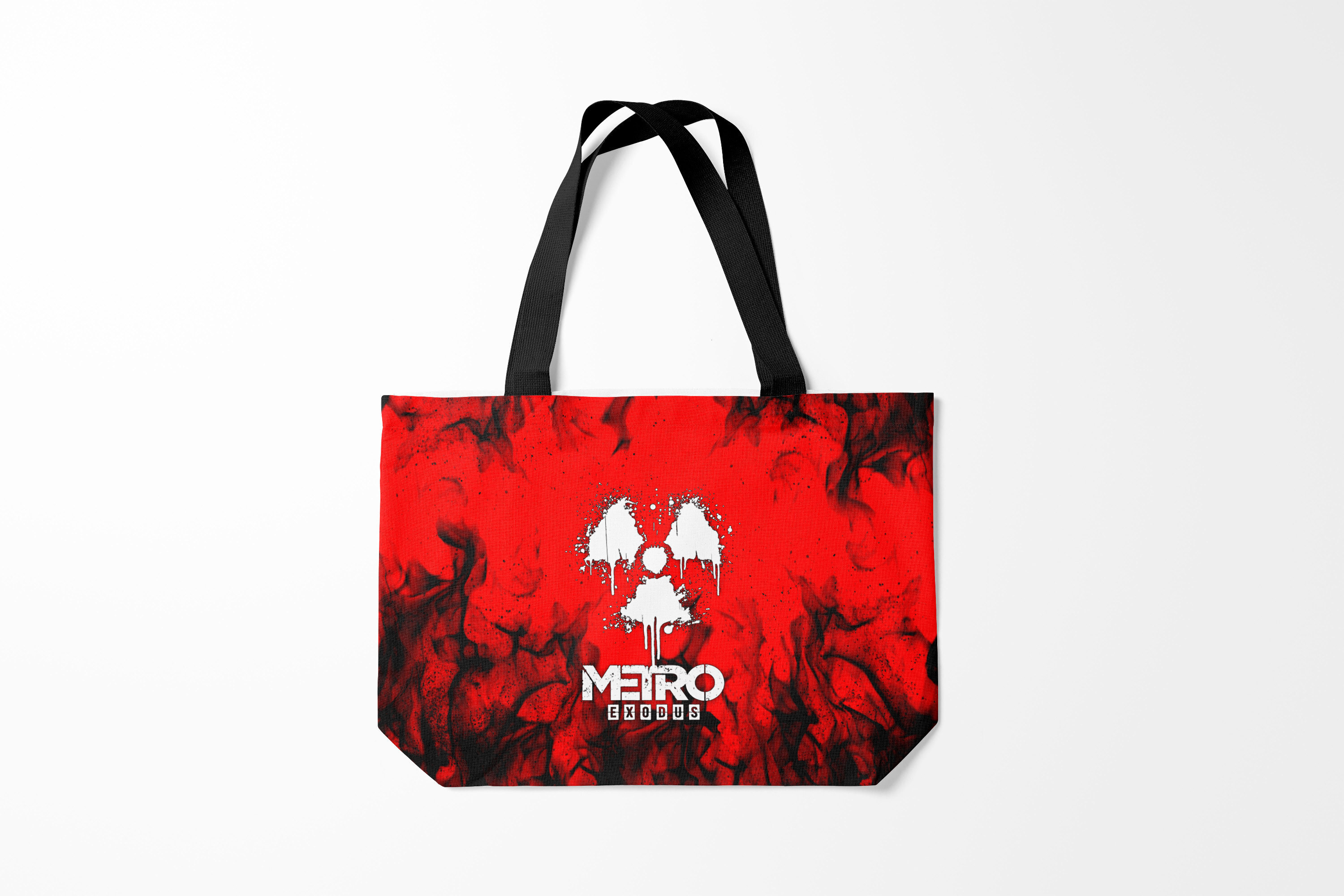 

Сумка шoппер унисекс Burnettie Metro Exodus, красный, Metro Exodus