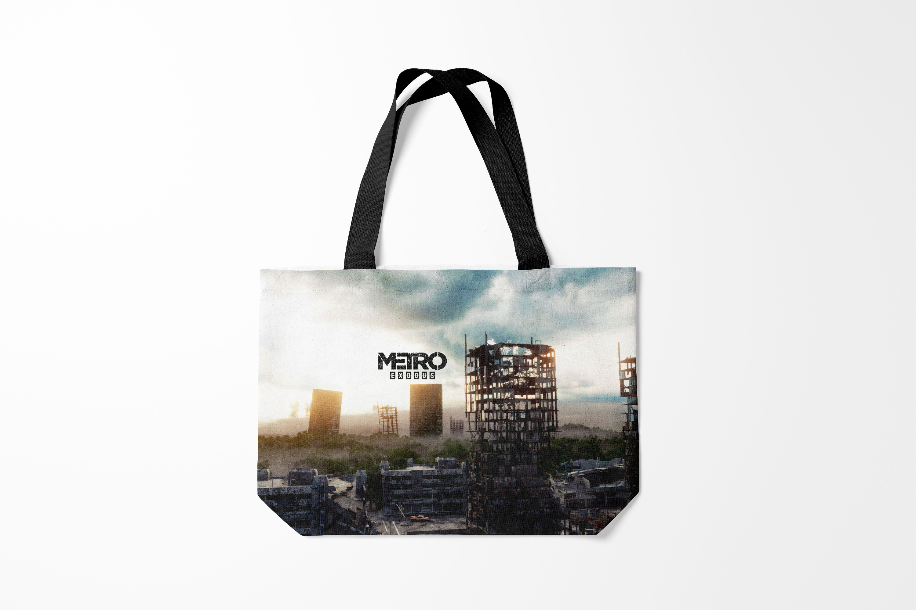 

Сумка шoппер унисекс Burnettie Metro Exodus, черный, Metro Exodus