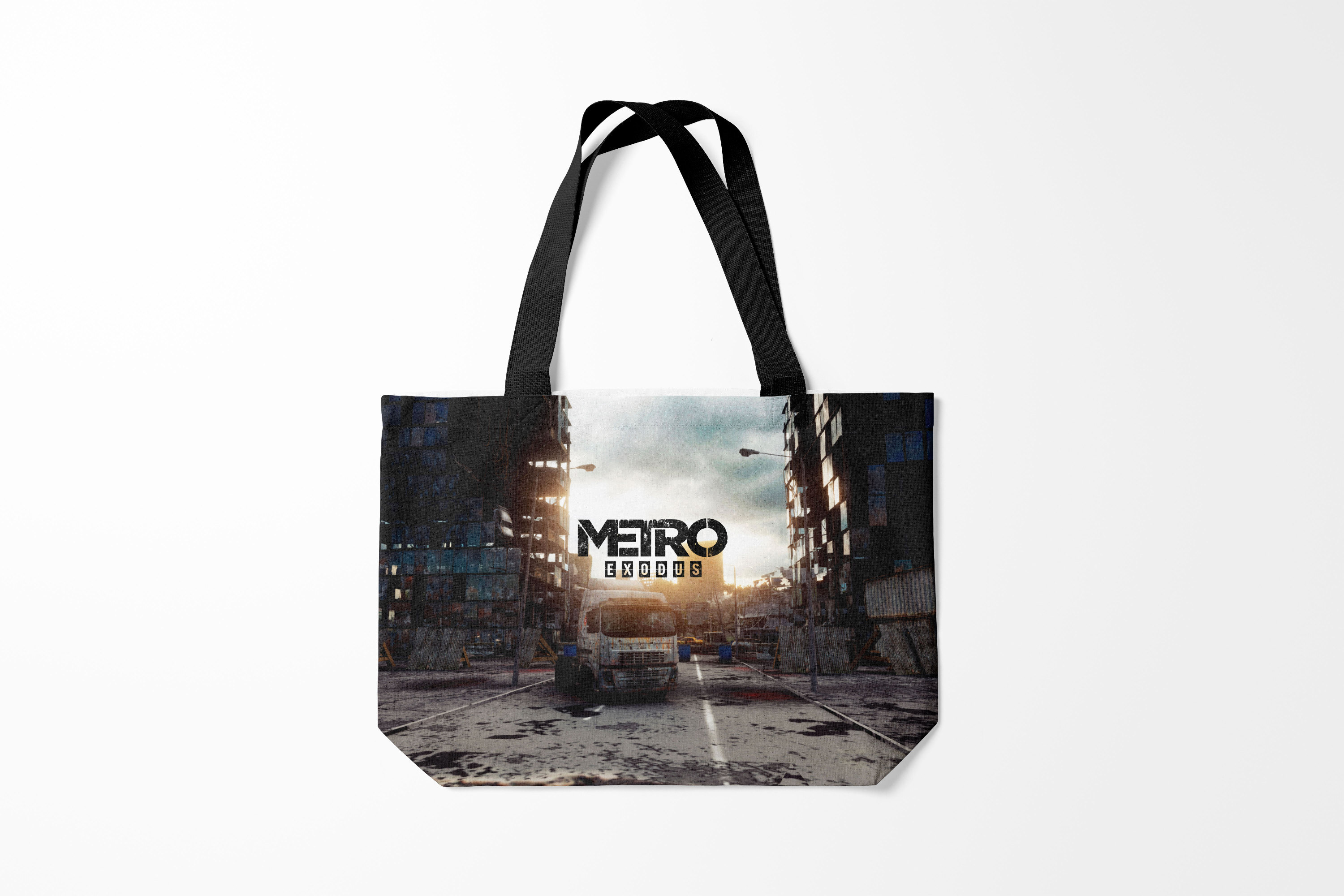 

Сумка шoппер унисекс Burnettie Metro Exodus, черный, Metro Exodus