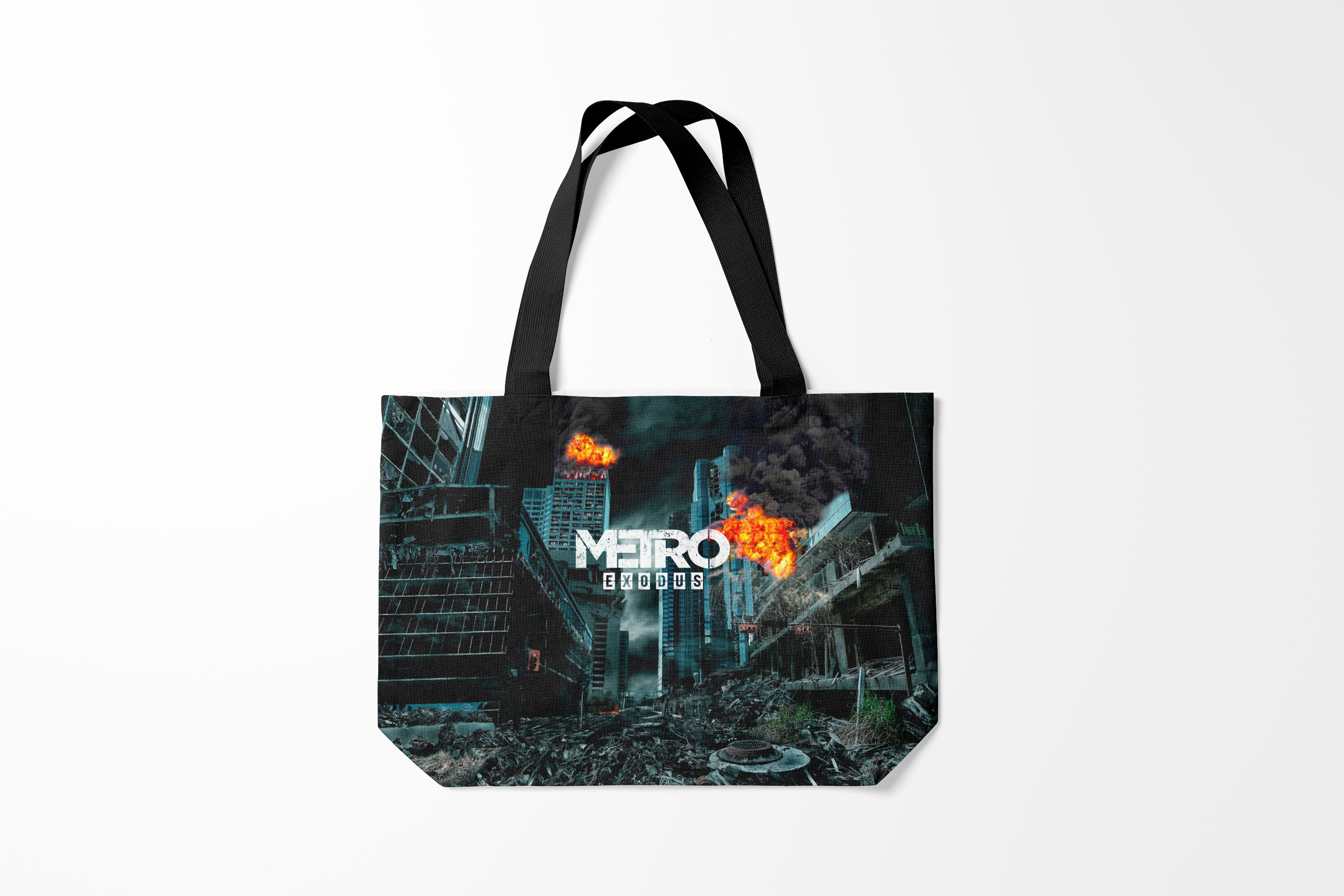 

Сумка шoппер унисекс Burnettie Metro Exodus, черный, Metro Exodus