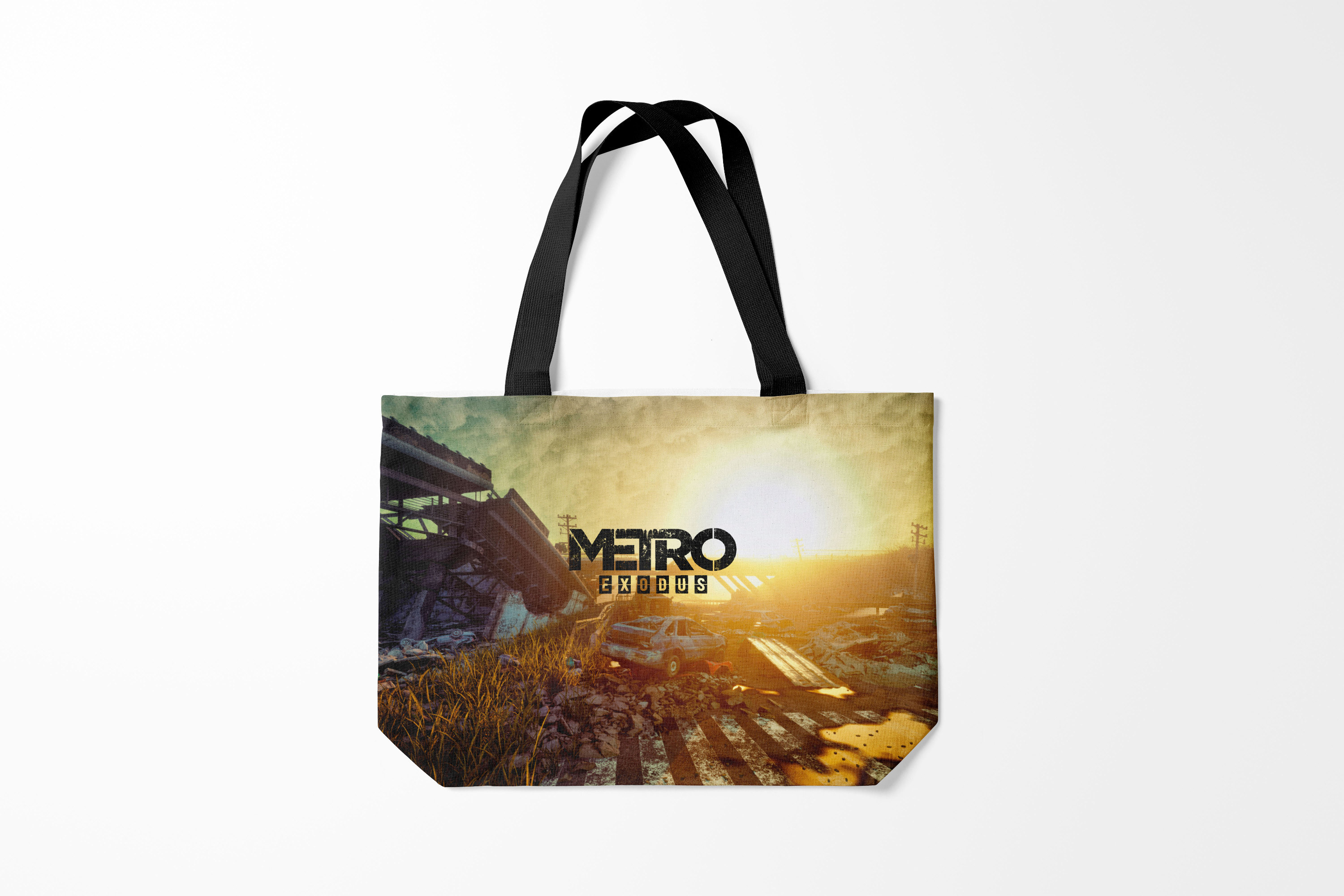 

Сумка шoппер унисекс Burnettie Metro Exodus, желтый, Metro Exodus