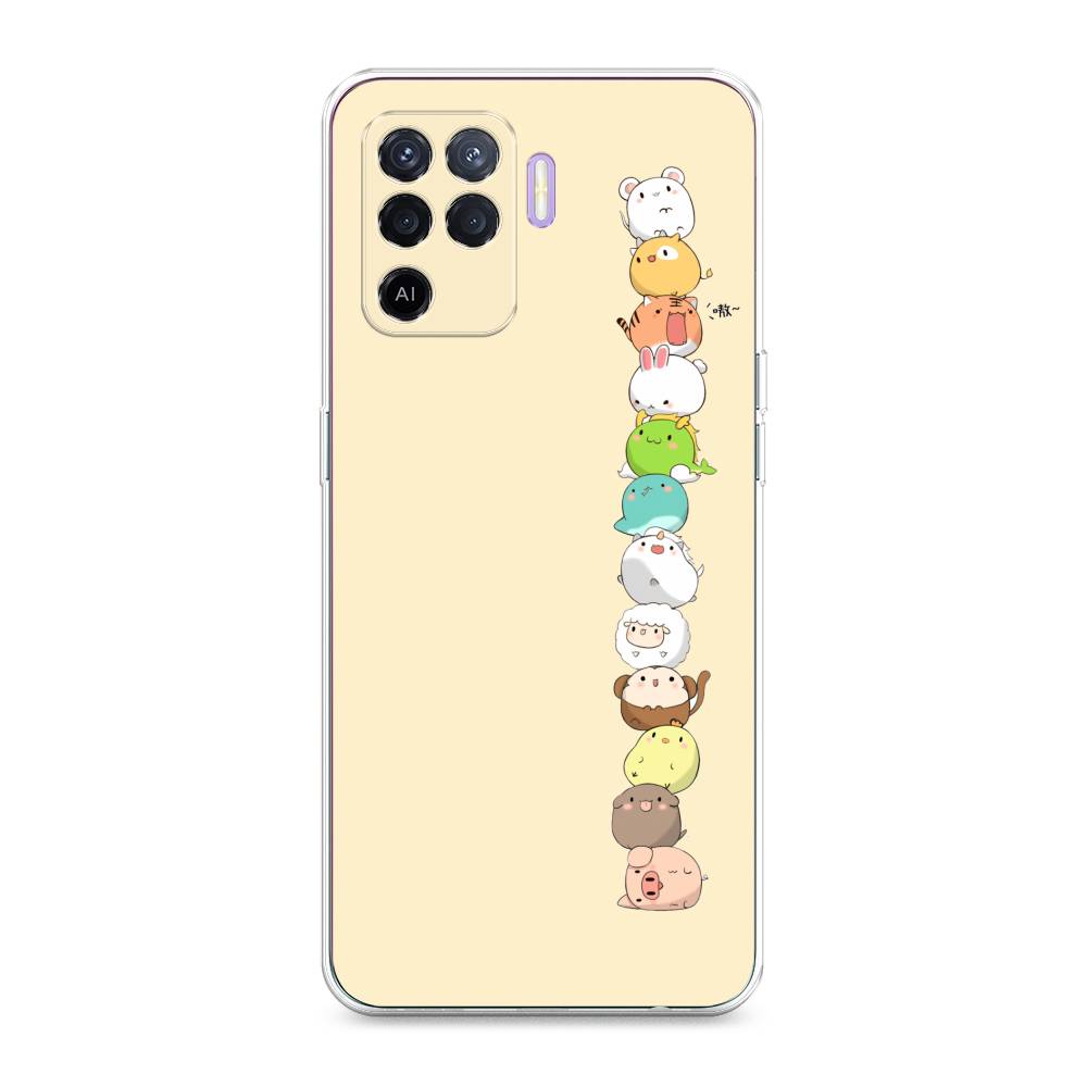

Чехол Awog на Oppo Reno 5 Lite "Питомцы Чиби", Разноцветный, 255150-2