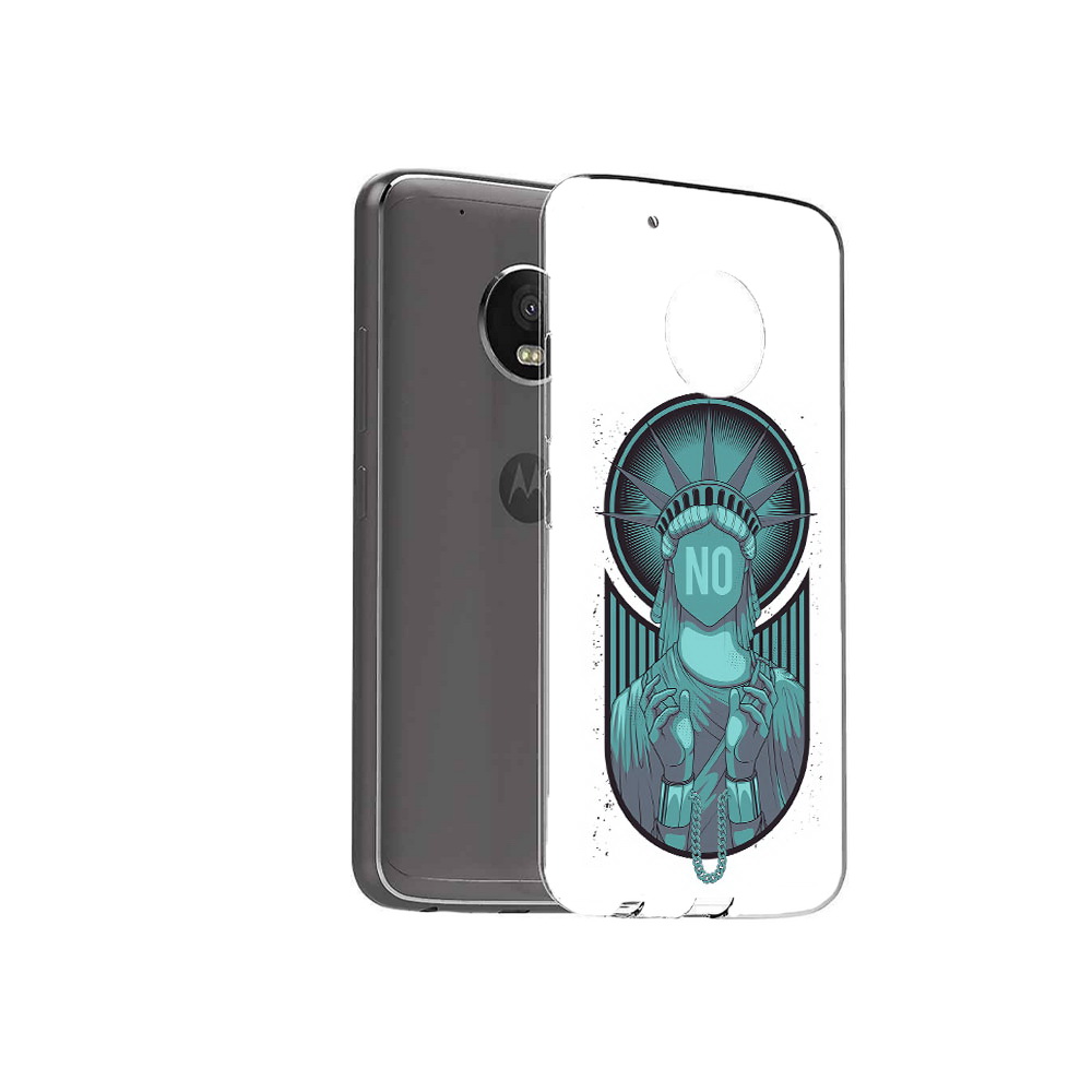

Чехол MyPads Tocco для Motorola Moto G5 Plus статуя свободы зеленый (PT67401.338.623), Прозрачный, Tocco