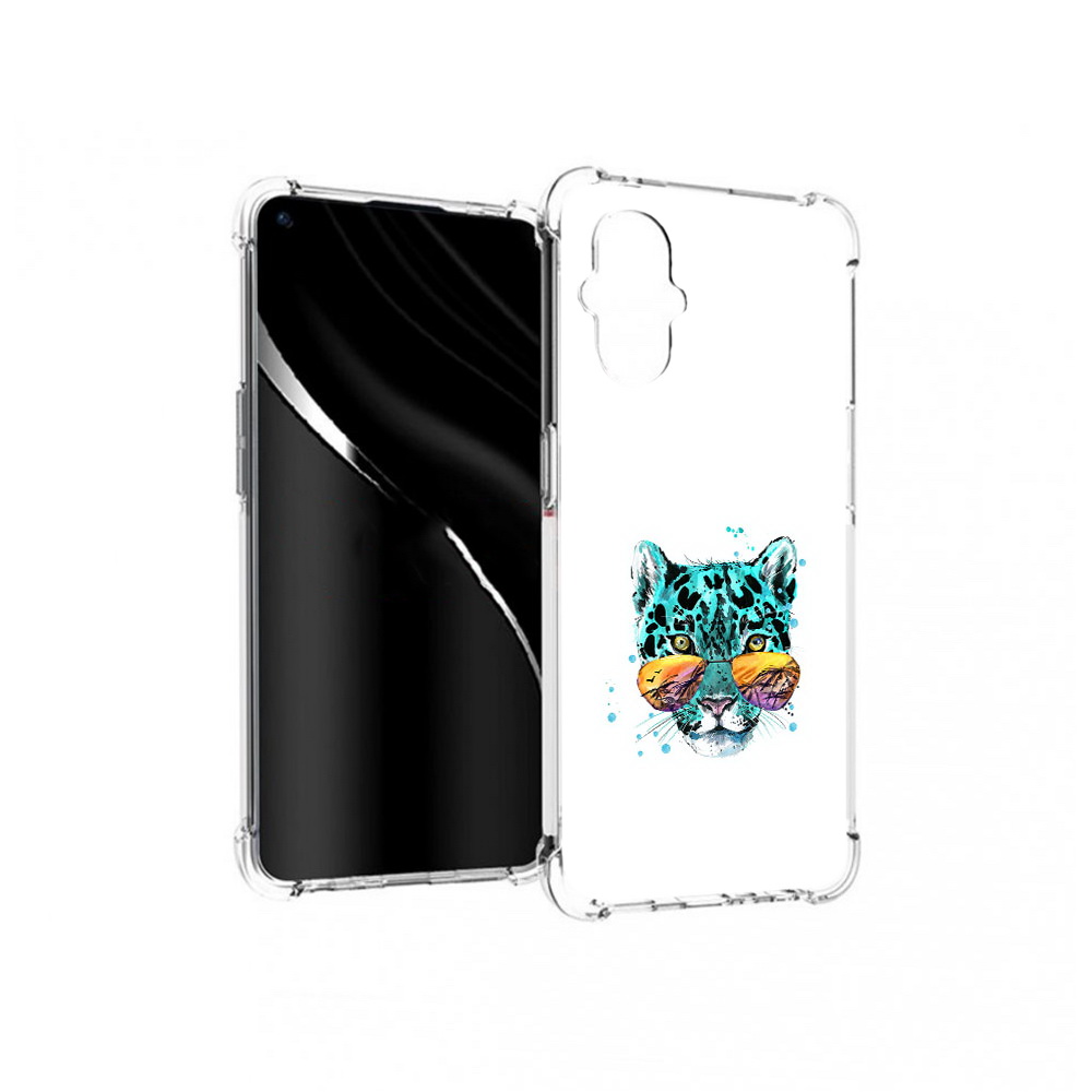 

Чехол MyPads Tocco для OnePlus Nord N20 5G голубой лео (PT227047.135.294), Прозрачный, Tocco