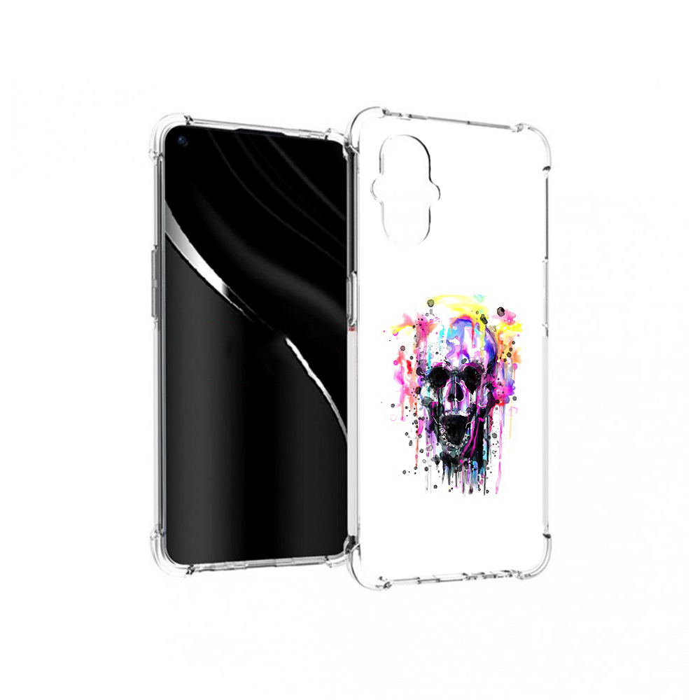 

Чехол MyPads Tocco для OnePlus Nord N20 5G граффити череп (PT227047.135.298), Прозрачный, Tocco