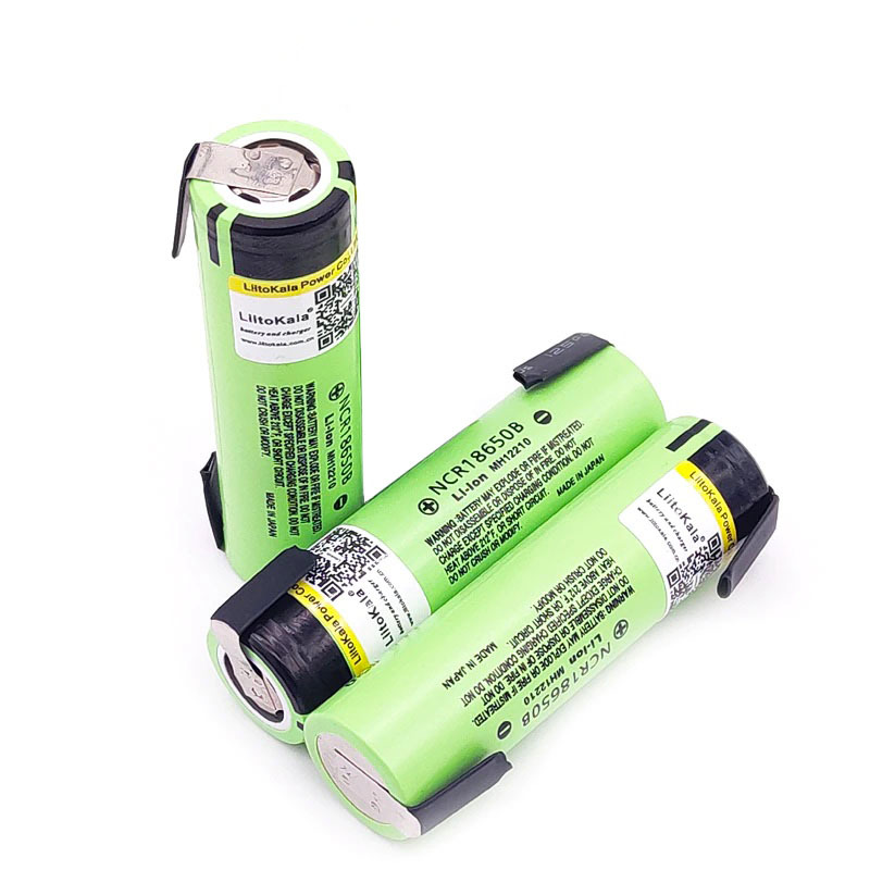 Аккумулятор LiitoKala 18650 Li-ion 3.7В 3400mAh с выводами (A-AV-18650B-3) 3 шт.