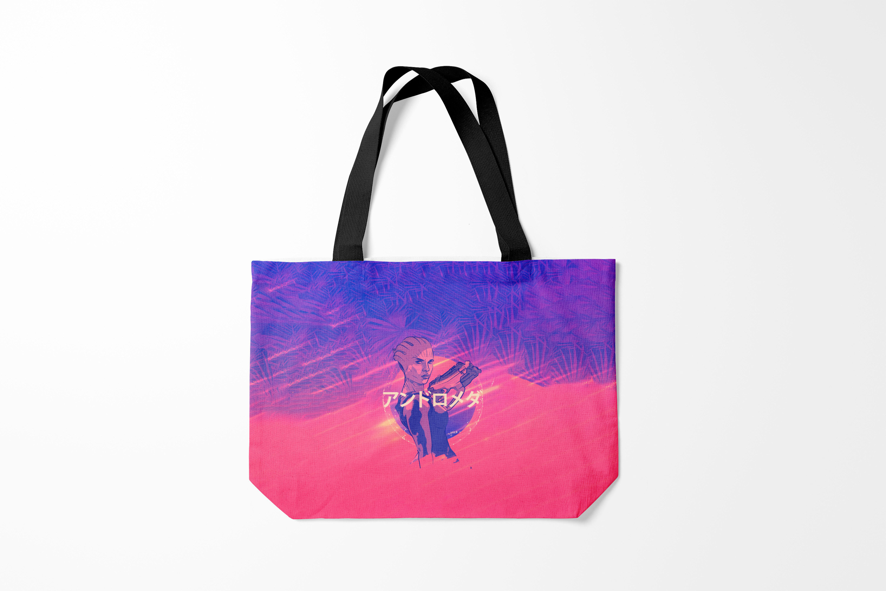 

Сумка шoппер унисекс Burnettie Mass Effect Лиара, розовый, Mass Effect Лиара