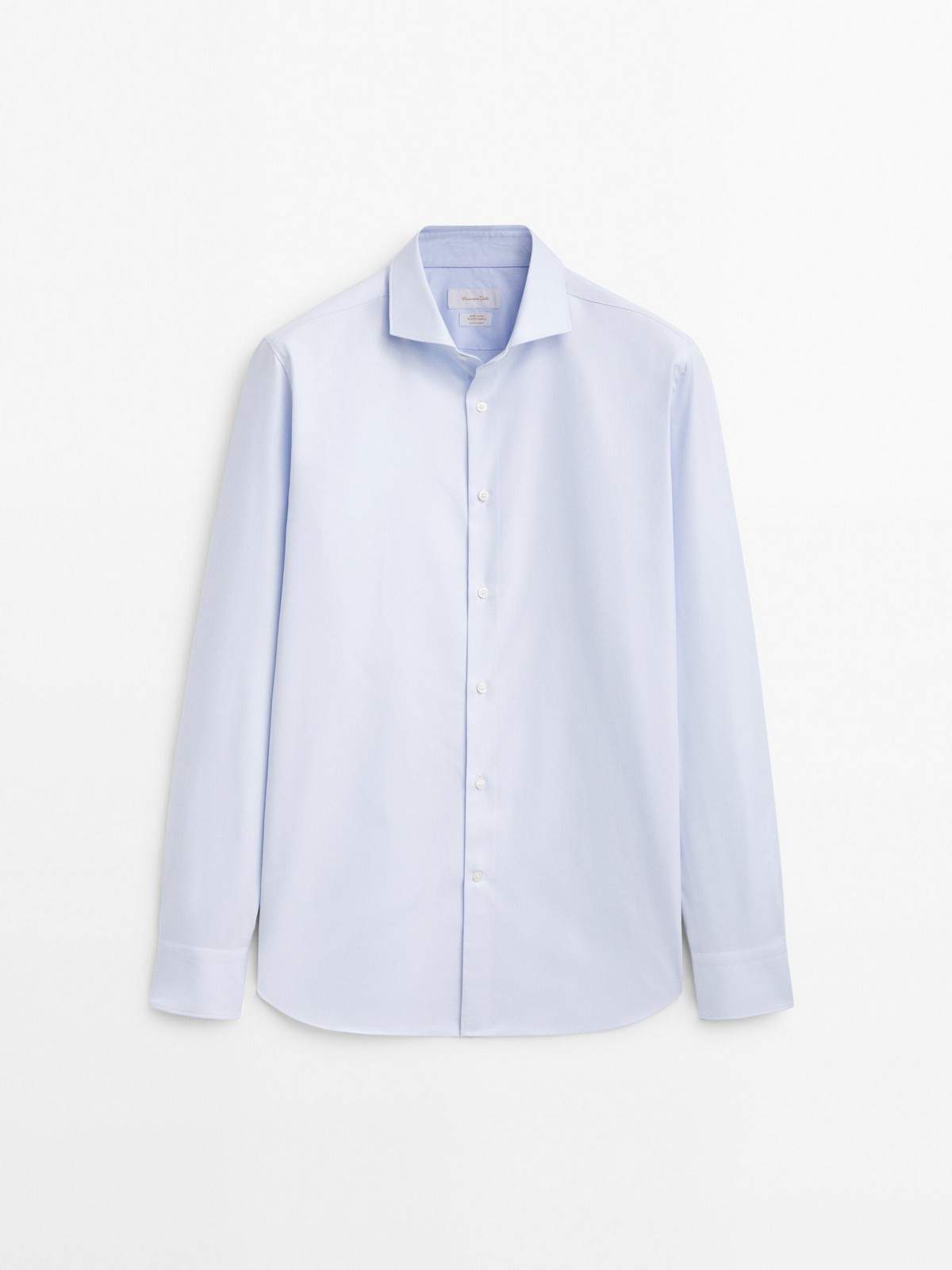 

Рубашка мужская Massimo Dutti 0140/171-I2024 голубая 39, Голубой, 0140/171-I2024