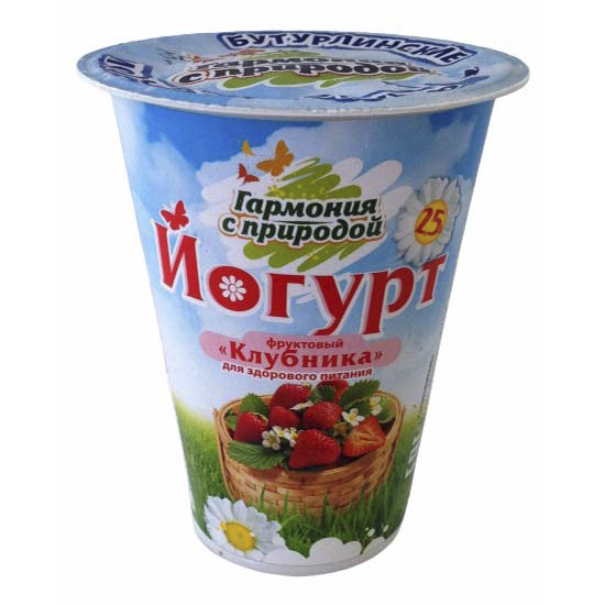 

Питьевой йогурт Гармония С Природой клубника 2,5% 335 г